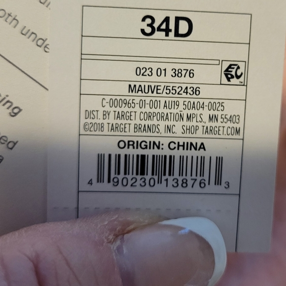 NWT WOMEN'S nursing bra mauve color size 34 D. Quick release - Picture 4 of 7